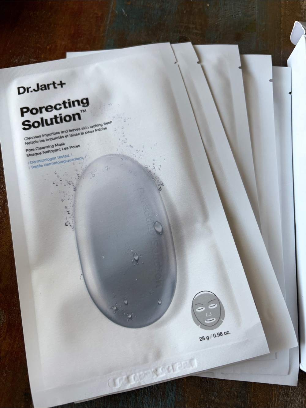 New Dr. Jart+ Porecting Solution Pore Cleansing Sheet Mask Set of 5